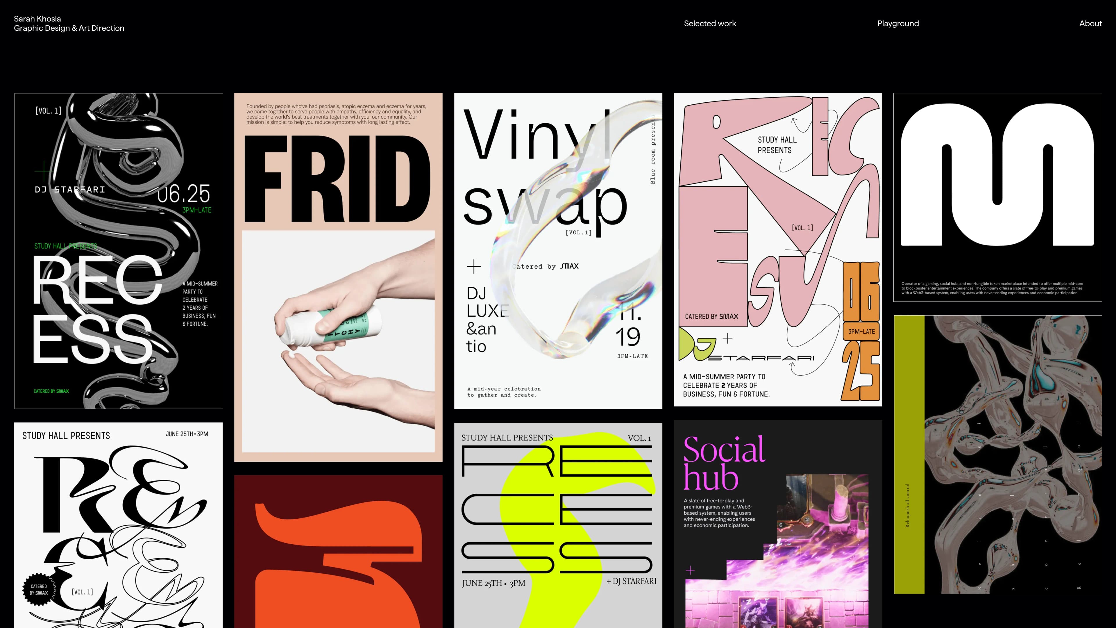 Portfolio playground page