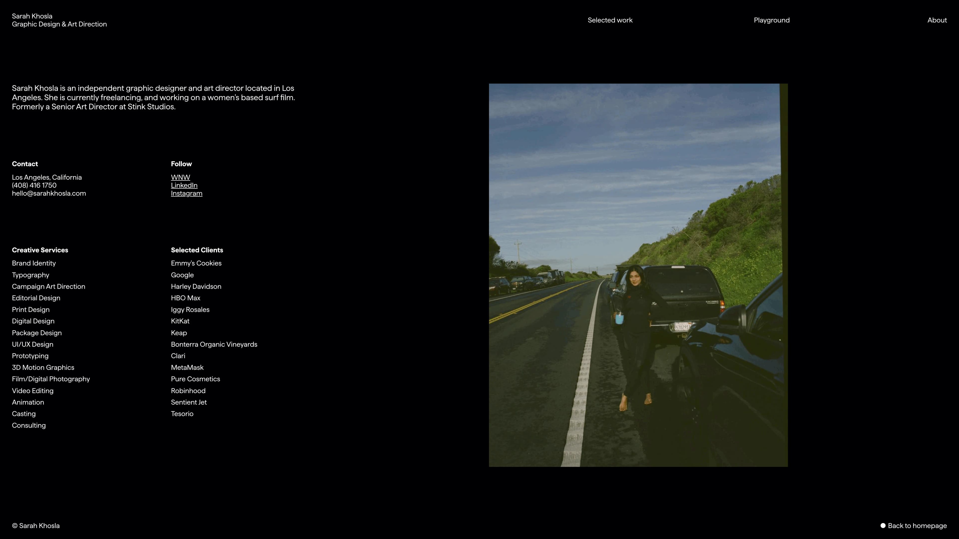 Portfolio about page